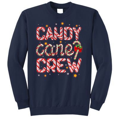 Cute Christmas Candy Cane Crew Matching Shirts Tall Sweatshirt