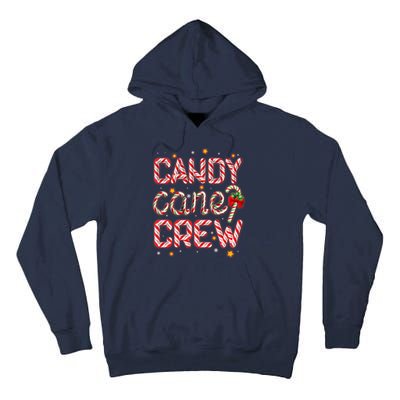 Cute Christmas Candy Cane Crew Matching Shirts Tall Hoodie