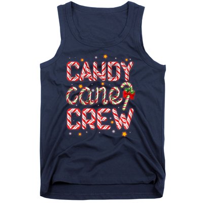 Cute Christmas Candy Cane Crew Matching Shirts Tank Top