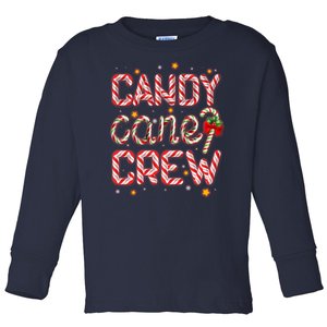 Cute Christmas Candy Cane Crew Matching Shirts Toddler Long Sleeve Shirt