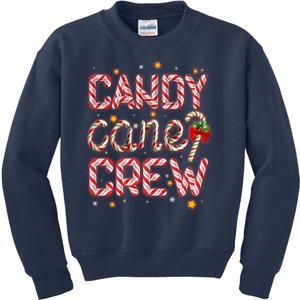 Cute Christmas Candy Cane Crew Matching Shirts Kids Sweatshirt