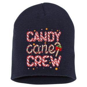 Cute Christmas Candy Cane Crew Matching Shirts Short Acrylic Beanie