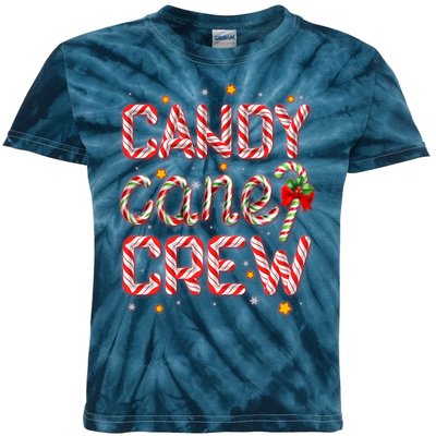 Cute Christmas Candy Cane Crew Matching Shirts Kids Tie-Dye T-Shirt