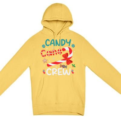 Candy Cane Crew Christmas Candy Cane Lover Xmas Pajama Premium Pullover Hoodie