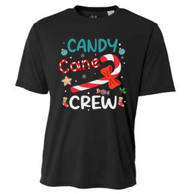 Candy Cane Crew Christmas Candy Cane Lover Xmas Pajama Cooling Performance Crew T-Shirt