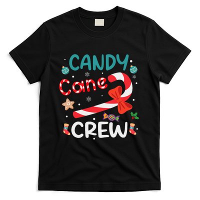 Candy Cane Crew Christmas Candy Cane Lover Xmas Pajama T-Shirt