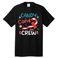 Candy Cane Crew Christmas Candy Cane Lover Xmas Pajama Tall T-Shirt