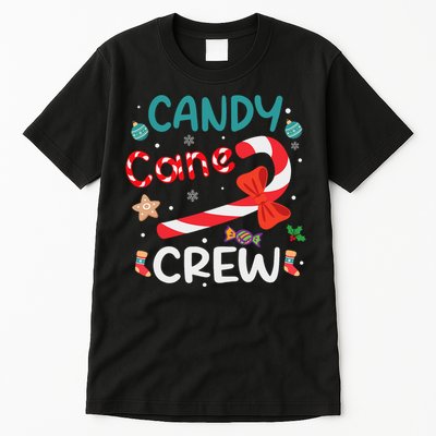 Candy Cane Crew Christmas Candy Cane Lover Xmas Pajama Tall T-Shirt