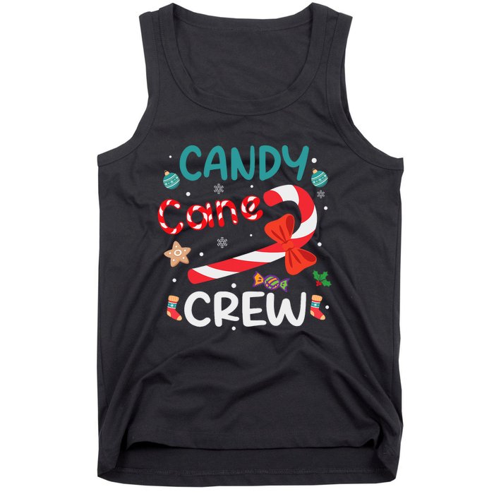 Candy Cane Crew Christmas Candy Cane Lover Xmas Pajama Tank Top