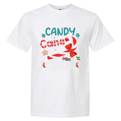 Candy Cane Crew Christmas Candy Cane Lover Xmas Pajama Garment-Dyed Heavyweight T-Shirt