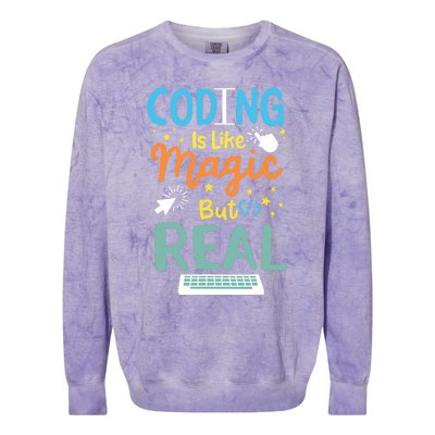 Coding Coder Computer Science Programming Colorblast Crewneck Sweatshirt