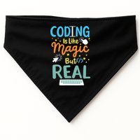 Coding Coder Computer Science Programming USA-Made Doggie Bandana