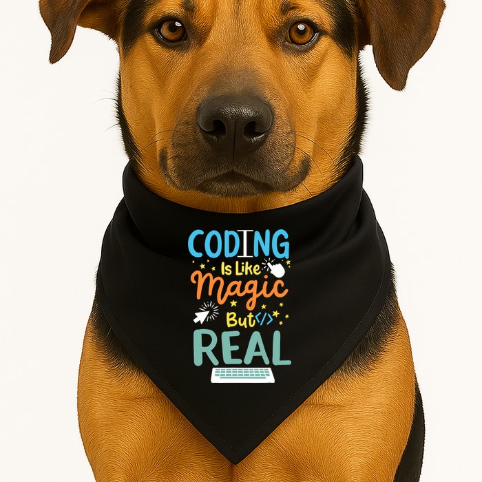 Coding Coder Computer Science Programming USA-Made Doggie Bandana