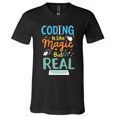 Coding Coder Computer Science Programming V-Neck T-Shirt