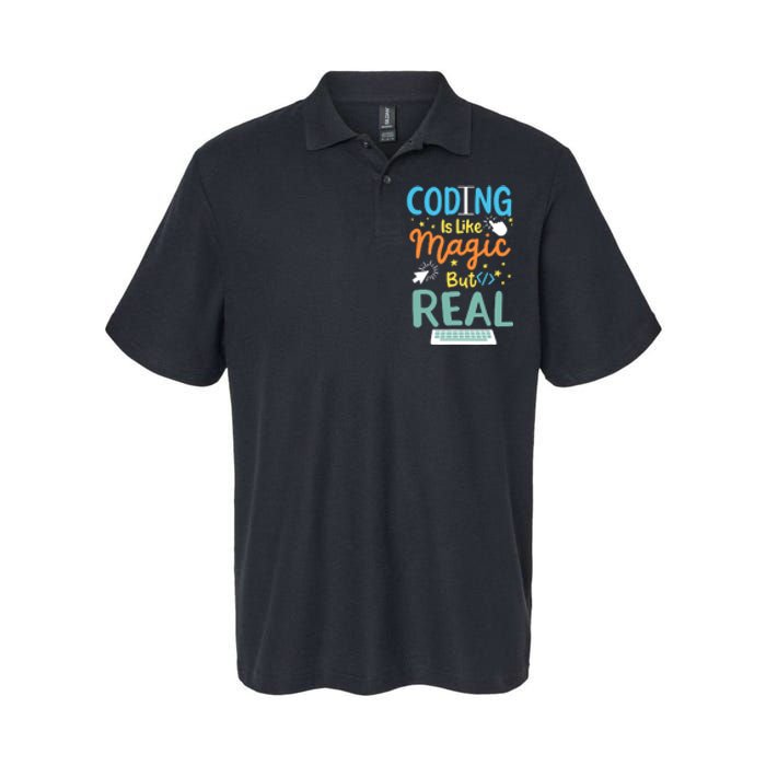 Coding Coder Computer Science Programming Softstyle Adult Sport Polo