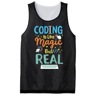 Coding Coder Computer Science Programming Mesh Reversible Basketball Jersey Tank