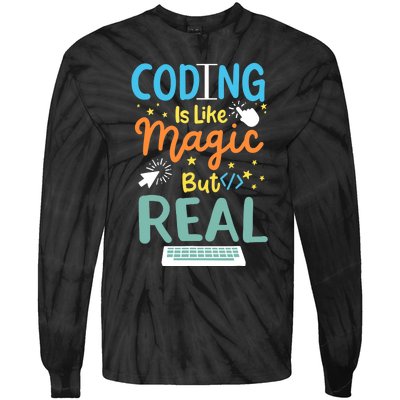 Coding Coder Computer Science Programming Tie-Dye Long Sleeve Shirt