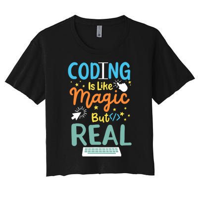 Coding Coder Computer Science Programming Women's Crop Top Tee