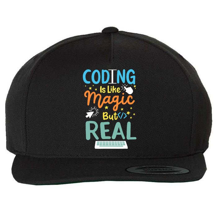 Coding Coder Computer Science Programming Wool Snapback Cap