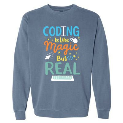 Coding Coder Computer Science Programming Garment-Dyed Sweatshirt