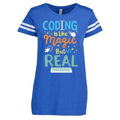 Coding Coder Computer Science Programming Enza Ladies Jersey Football T-Shirt