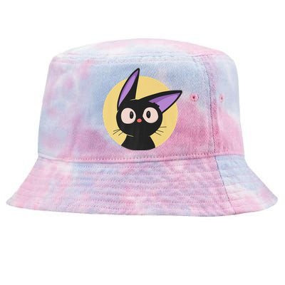 Cute Chibi Cat Jiji's Kitten Black Witch Anime, Manga Lover Tie-Dyed Bucket Hat