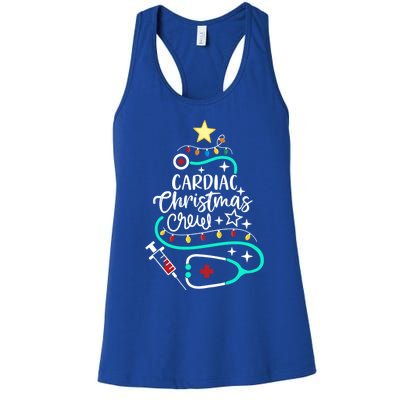 Cardiac Christmas Crew Cardiac Nurse Cardiac Techs Secretary Great Gift Women's Racerback Tank