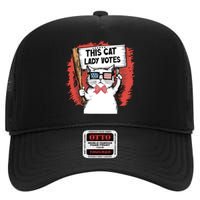 Cute Cat High Crown Mesh Back Trucker Hat