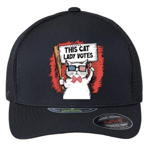 Cute Cat Flexfit Unipanel Trucker Cap