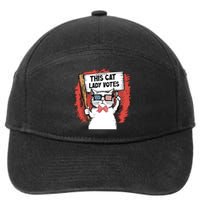 Cute Cat 7-Panel Snapback Hat