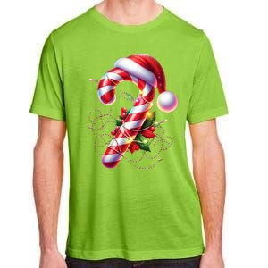 Candy Cane Crew Christmas Lights Family Matching Adult ChromaSoft Performance T-Shirt