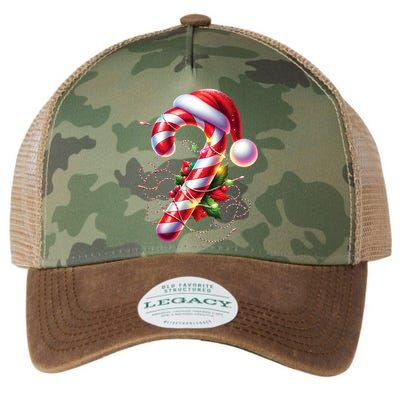 Candy Cane Crew Christmas Lights Family Matching Legacy Tie Dye Trucker Hat