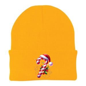 Candy Cane Crew Christmas Lights Family Matching Knit Cap Winter Beanie