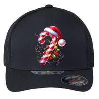 Candy Cane Crew Christmas Lights Family Matching Flexfit Unipanel Trucker Cap