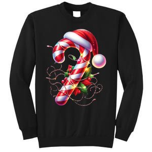 Candy Cane Crew Christmas Lights Family Matching Sweatshirt