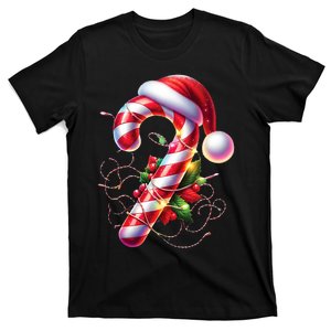 Candy Cane Crew Christmas Lights Family Matching T-Shirt