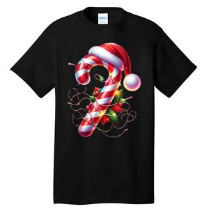 Candy Cane Crew Christmas Lights Family Matching Tall T-Shirt