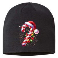 Candy Cane Crew Christmas Lights Family Matching Sustainable Beanie