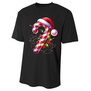 Candy Cane Crew Christmas Lights Family Matching Performance Sprint T-Shirt