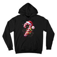 Candy Cane Crew Christmas Lights Family Matching Tall Hoodie