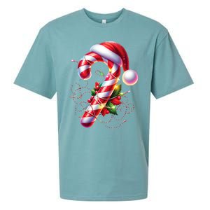 Candy Cane Crew Christmas Lights Family Matching Sueded Cloud Jersey T-Shirt