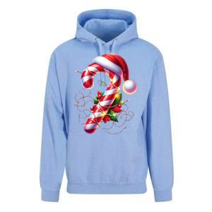 Candy Cane Crew Christmas Lights Family Matching Unisex Surf Hoodie