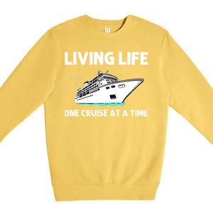 Cool Cruise Cruising Family Vacation Lovers Premium Crewneck Sweatshirt