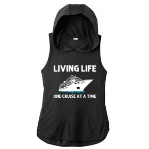 Cool Cruise Cruising Family Vacation Lovers Ladies PosiCharge Tri-Blend Wicking Draft Hoodie Tank