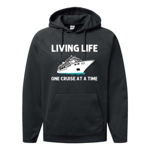 Cool Cruise Cruising Family Vacation Lovers Performance Fleece Hoodie