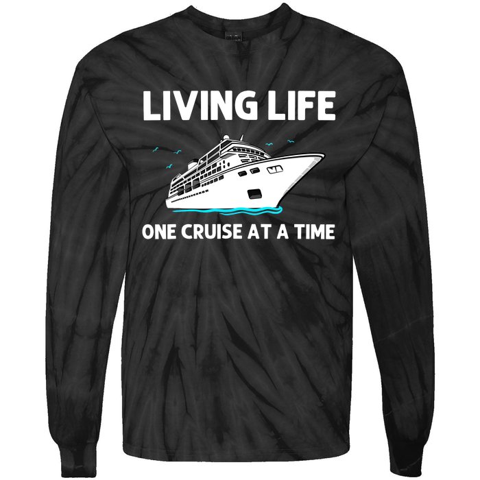 Cool Cruise Cruising Family Vacation Lovers Tie-Dye Long Sleeve Shirt