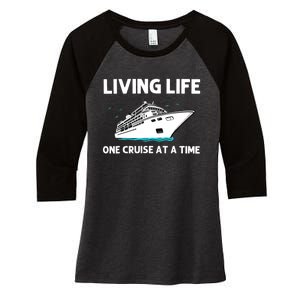 Cool Cruise Cruising Family Vacation Lovers Women's Tri-Blend 3/4-Sleeve Raglan Shirt