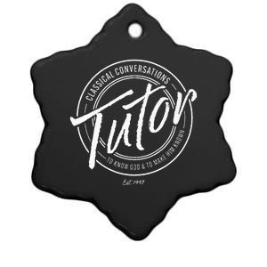 CC Classical Conversations Tutor Lead Learner Homeschool Ceramic Star Ornament