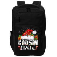 Cousin Crew Christmas Santa Hat Lights Pajamas Funny Xmas Impact Tech Backpack