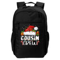 Cousin Crew Christmas Santa Hat Lights Pajamas Funny Xmas Daily Commute Backpack